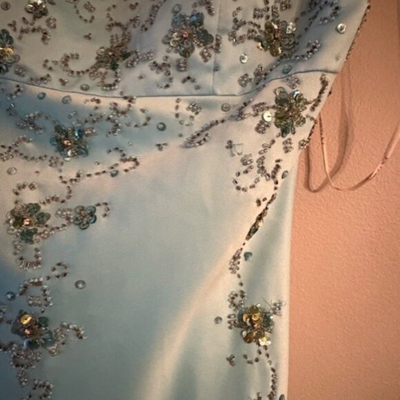 Vintage Y2K Faviana Beaded Strapless Prom Gown - Picture 2 of 4